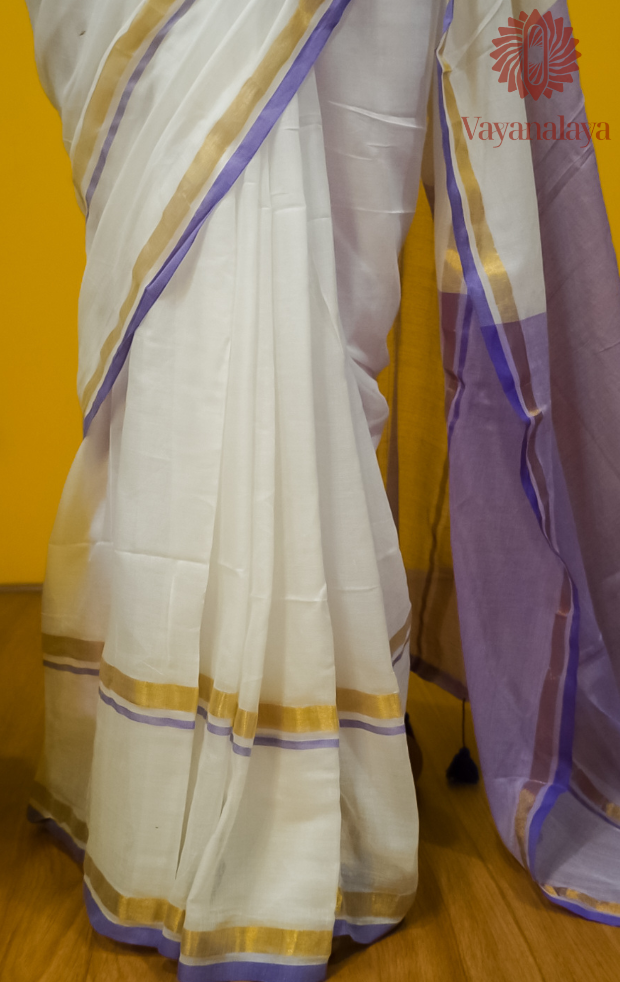 Chandrika – Lavender Grace Mul Cotton Saree