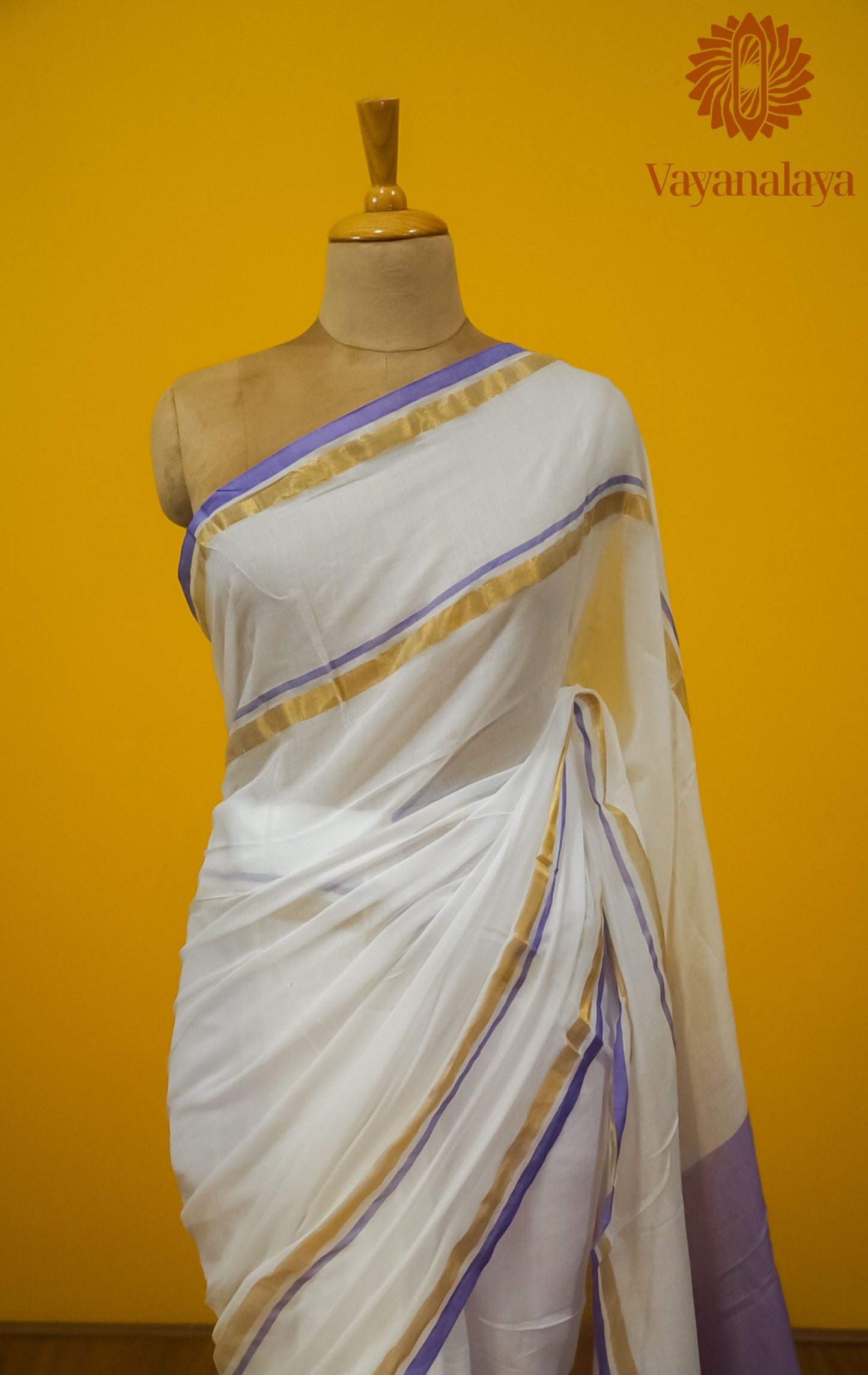 Chandrika – Lavender Grace Mul Cotton Saree